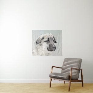 Anatolian Shepherd Painting - Original Dog Art Tapestry