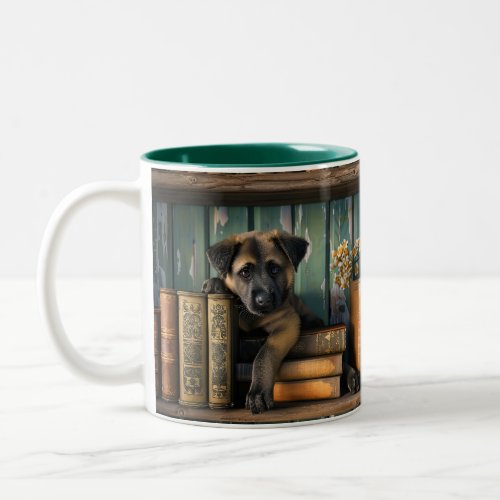 Anatolian Shepherd Puppy- Accent Colored Mug