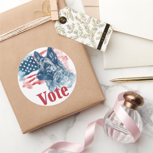 Anatolian Shepherd US Elections Vote for a Change Classic Round Sticker