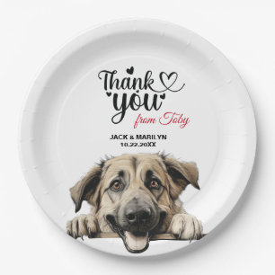 Anatolian Shepherd Wedding Reception Paper Plates
