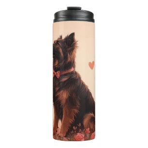 Anatolian Shepherd with Roses - Valentine's Day Thermal Tumbler