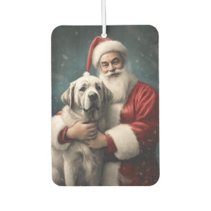 Anatolian Shepherd with Santa Claus Christmas Air Freshener