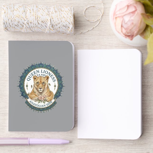 Anatolian Side | Queen Lioness Gold Foil Notebook (Wedding)