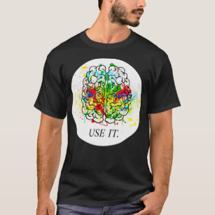 Anatomical Brain Colorful Print Use it T-Shirt