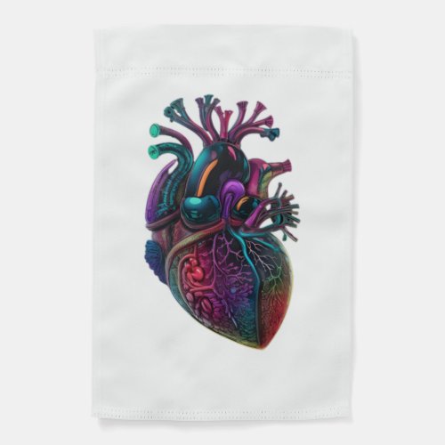 Anatomical Heart  3 Garden Flag