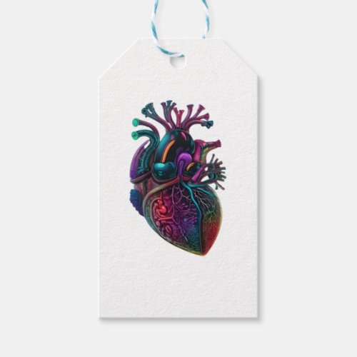 Anatomical Heart  3 Gift Tags