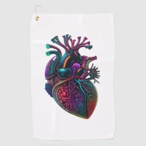 Anatomical Heart  3 Golf Towel