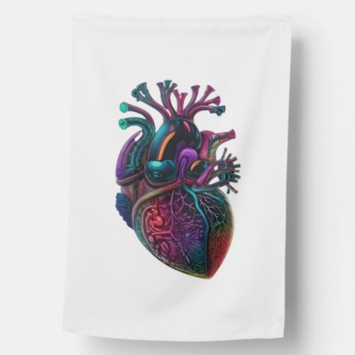 Anatomical Heart  3 House Flag