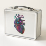 Anatomical Heart  3 Metal Lunch Box
