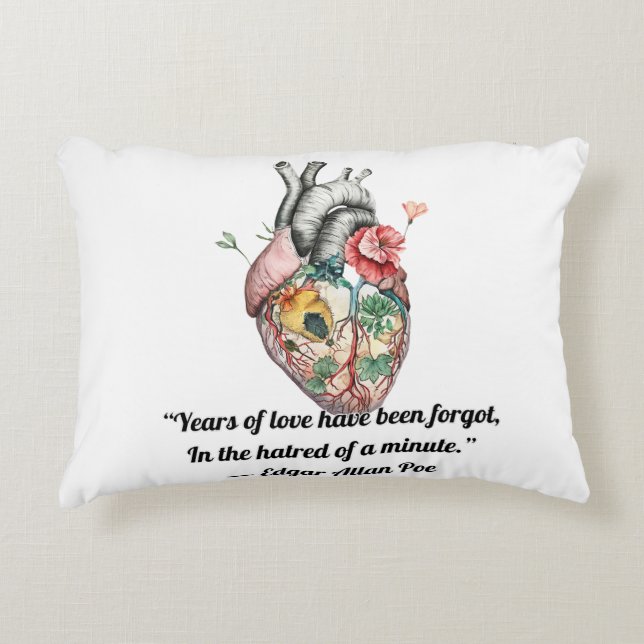 Anatomical Heart Accent Pillow (Front)