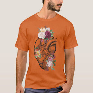 Anatomical Heart And Flowers Show Your Love Women  T-Shirt
