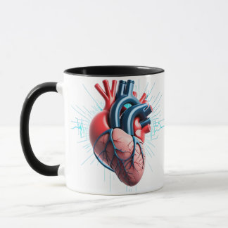 Anatomical Heart – Artistic Medical Illustration  Mug