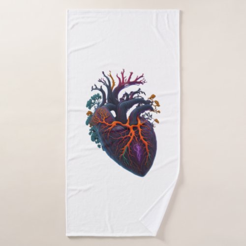 Anatomical Heart   Bath Towel