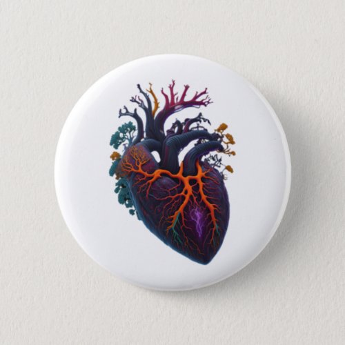 Anatomical Heart   Button