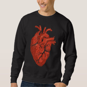 Anatomical Heart Cardiology Art Sweatshirt