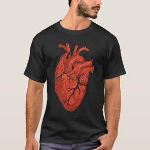Anatomical Heart Cardiology Art T-Shirt