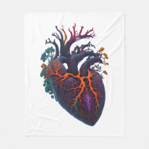 Anatomical Heart   Fleece Blanket