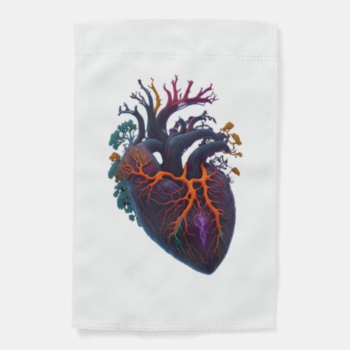 Anatomical Heart   Garden Flag