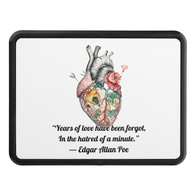 Anatomical Heart Hitch Cover (Front)