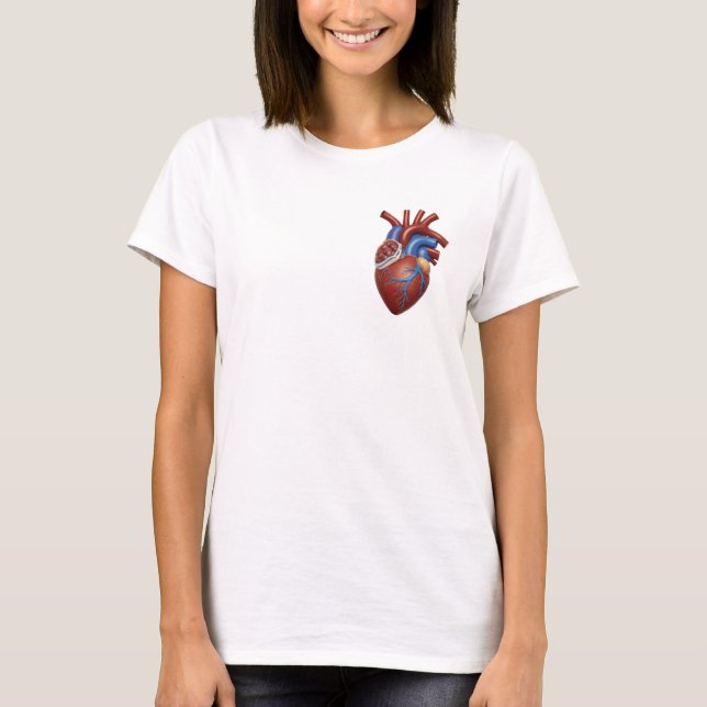 Anatomical Heart Illustration T-Shirt (Front)