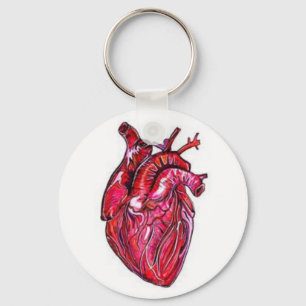Anatomical Heart Key Chain