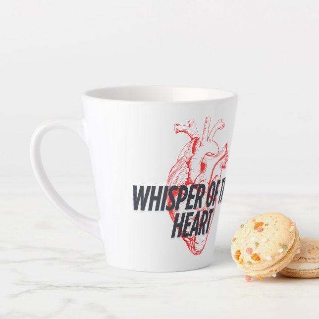    Anatomical Heart Minimalist Latte Mug - Whisper (In Situ)