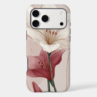 Anatomical Heart Phone Case, Botanical Floral Hear iPhone 17 Pro Max Case