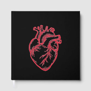 Anatomical Heart Valentine Shirt Foil Guest Book