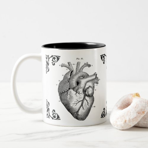 Anatomical Heart Vintage Art Decorative Coffee Mug