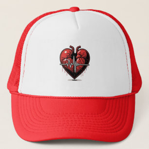 Anatomical Heart with Battle of Life Trucker Hat