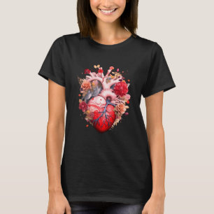 Anatomical heart with flowers T-Shirt