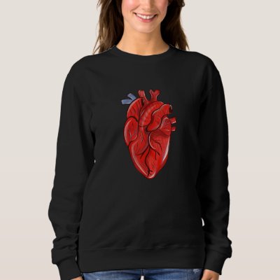 Anatomical Humain Heart Anatomy Science Physiology Sweatshirt