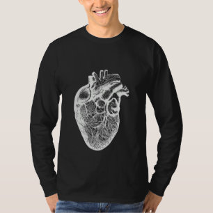 Anatomical Human Heart Illustration Cardiologist V T-Shirt