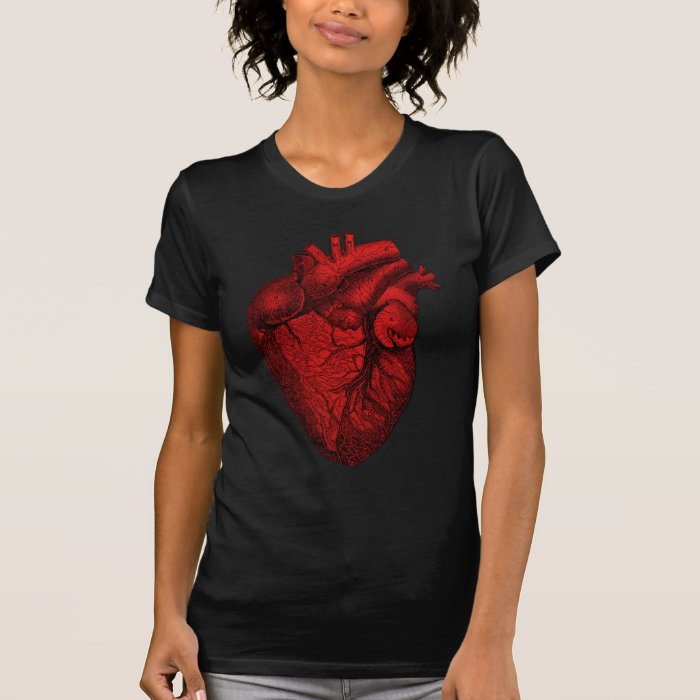 Anatomical Human Heart T shirt