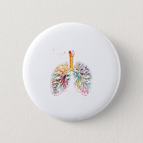 Anatomical Lungs Button