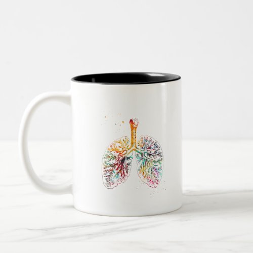 Anatomical Lungs Two_Tone Coffee Mug