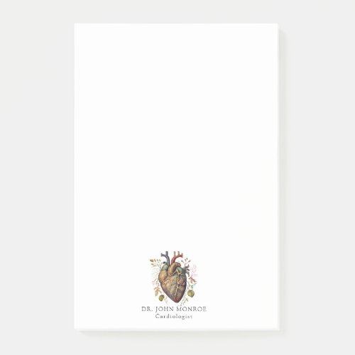 Anatomical Red Heart Illustration Medical Post_it Notes