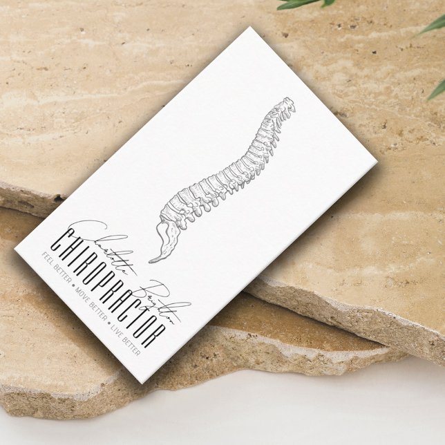 Anatomical Spine Chiropractor Appointment And Business Card (Creator Uploaded)