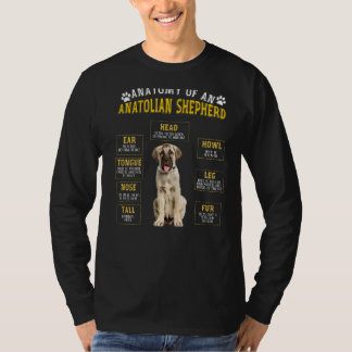 Anatomy Anatolian Shepherd  For Women Men T-Shirt