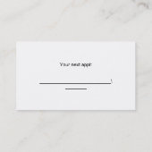 Anatomy Anterior Appointment Card (Back)