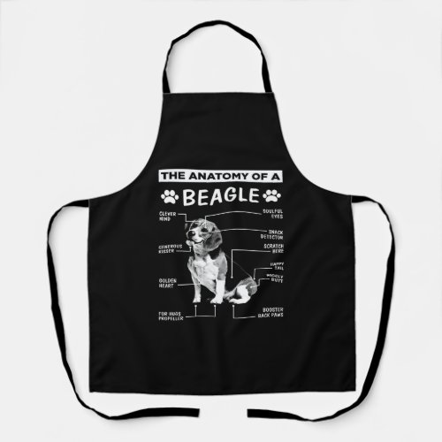 Anatomy Beagle Dog Apron