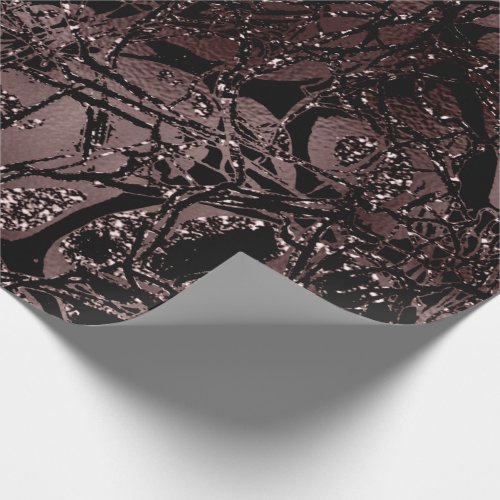 Anatomy Body Nature Cell Bronze Burgundy Wrapping Paper