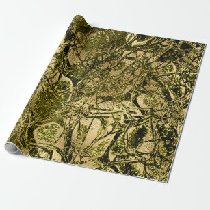 Anatomy Body Nature Cell Gold Mustard Chartreuse Wrapping Paper