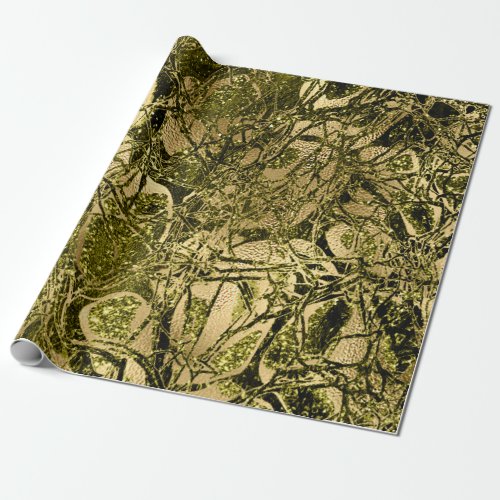 Anatomy Body Nature Cell Gold Mustard Chartreuse Wrapping Paper