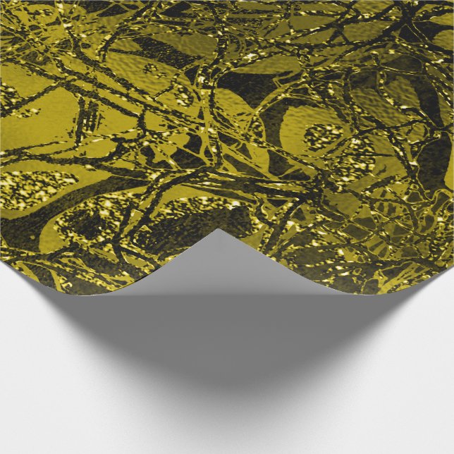 Anatomy Body Nature Cell Mint Mustard Chartreuse Wrapping Paper (Corner)