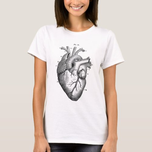 Anatomy_Heart_Images_Vintage T_Shirt