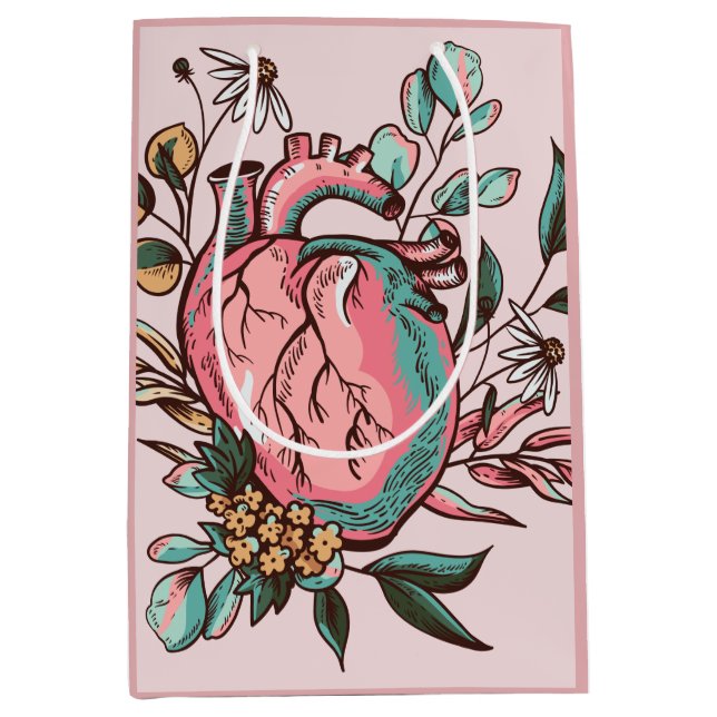 Anatomy Heart Medium Gift Bag (Front)