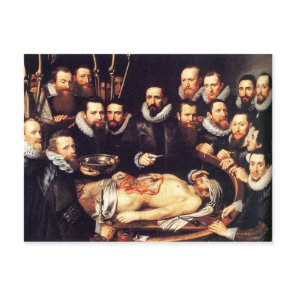 Anatomy Lesson of Dr. Willem van der Meer Postcard