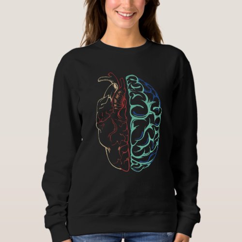 Anatomy Mental Health Brain Heart Neurodiversity E Sweatshirt