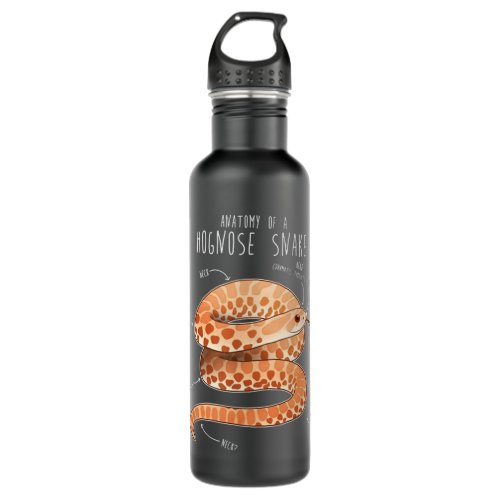 Anatomy of a Albino Hognose Snake Stainless Steel Water Bottle